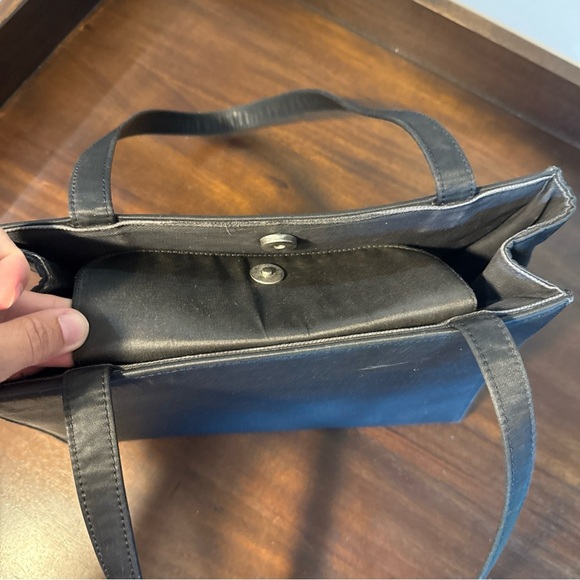 Kate Spade NY 90s Sam Mini Box Purse Vintage Black Handbag Vintage B - Picture 9 of 12